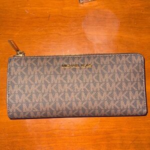 Michael Kors Dark Brown Logo Wallet